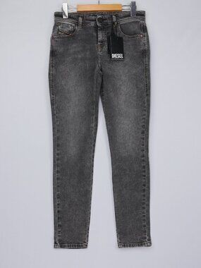 Diesel Womens Skinny Jeans 2017 Slandy Denim Gray – 32in Inseam